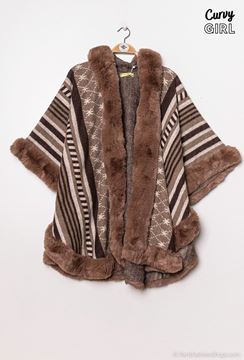 Picture of PONCHO WITH FUR